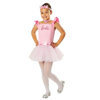 Rubie's Officiële Barbie ballerina kinderjurk, kinderkostuum, medium 5-6 jaar, werelddag van het boek