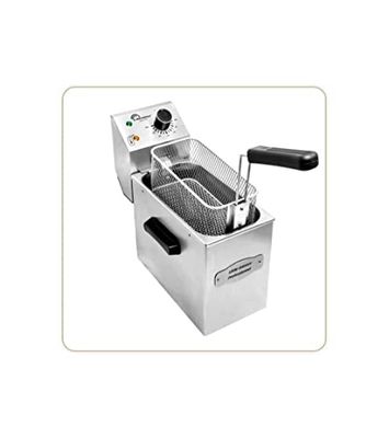 LITTLE BALANCE 8481 My George Pro - Freidora eléctrica, capacidad de 4 l, potencia 3200 W, todo en acero inoxidable