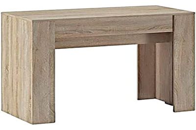 Skraut Home | Table Console Extensible jusqu'à 237 cm | 5 Positions Différentes | Dimensions Fermées : 78 X 90 X 50 cm | Chêne | Idéal pour Votre Salle À Manger, Salon Ou Bureau
