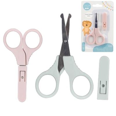 "Judy Wild KID'S SPIRIT" CISEAUX BEBE 2 COULEURS ASSORTIES ROSE ET VERT CLAIR