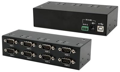 Exsys EX-13078HM USB 2.0 naar 8 x Seriële RS-232 FTDI chipset metalen behuizing