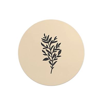 Questo Casa, Ronde digitaal bedrukte muismat, antislip onderkant, voor kantoor en thuis, diameter: 22 cm