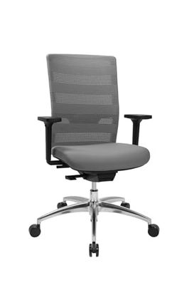 TOPSTAR Sitness Airwork Alu avec accoudoir réglable en Hauteur Gris