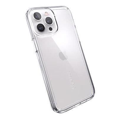 Speck Gemshell Carcasa para iPhone 13 Pro MAX con MICROBAN, Clear