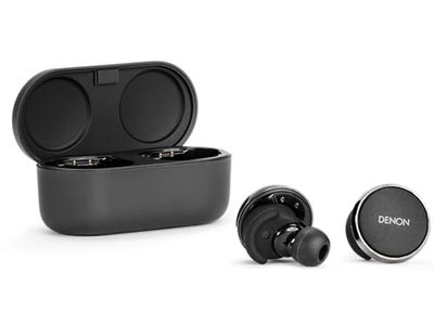 Denon PerL Pro Écouteurs sans fil de qualité supérieure, profil sonore personnalisé alimenté par la technologie acoustique adaptative Masimo, audio sans perte, suppression du bruit, résistant à l'eau,