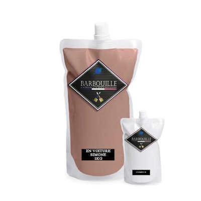 BARBOUILLE - Bar-Résine En Voiture Simone - Résine Epoxy Bi-Composants - Effet Brillant - Peinture Mur, Plafond, Boiserie, Carrelage & Métal - Lessivable - COV A+ - Fabriquée En France - 750 ml