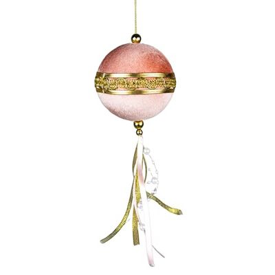 Boules de Noël Rose Clair de 9 cm – Décorations à Suspendre pour Sapin de Noël – Ornements décoratifs festifs sur Le thème des Contes de fées