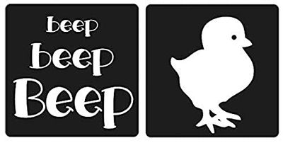 Rayher 34399000 Labels Pollito, Beep Beep Beep