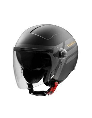 Premier Helm Rocker, Zwart en Donker Grijs, M, Unisex