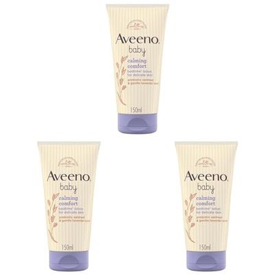Aveeno Baby Calming Comfort Bedtime Lotion, 150 ml (Pack of 3)