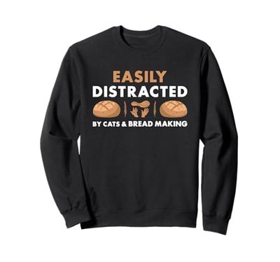Baker facilmente distratto da gatti e panificazione Felpa