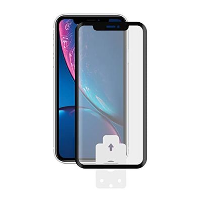 KSIX smart your tech Displaybeschermfolie voor iPhone 11 Pro, gehard glas, dikte 0,33 mm, zwart