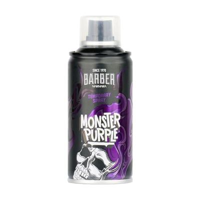 barber marmara hairdresser color hairspray Monster Purple - 150ml spray de coloration pour habillage & maquillage carnaval, Halloween soirée à thème lavable