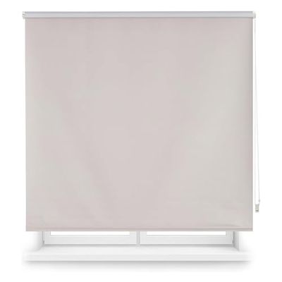 Estor Enrollable Opaco Liso - Gris 140 x 175cm (Ancho x Largo)/Tamaño de la Tela 137 x 170cm