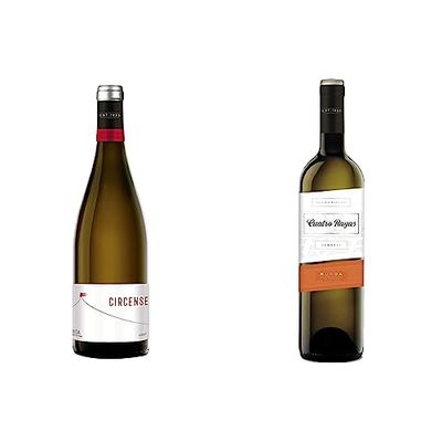 CUATRO RAYAS Circense. Vino Blanco Verdejo D.O. Rueda - Botella de 750 ml & Cuatro Rayas Vino Blanco Verdejo Vendimia Nocturna D.O. Rueda - Botella de 750 ml