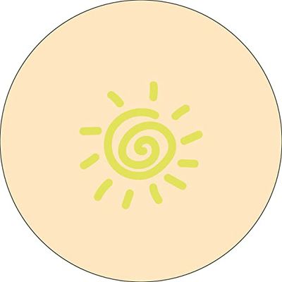 Bonateks, Round Digital Printed Mouse Pad, Non-Slip Base, for Office and Home, Diameter:22cm