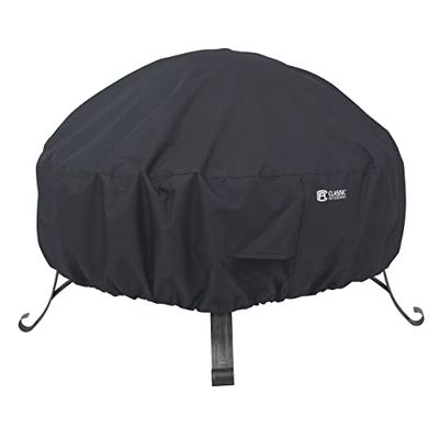 Classic Accessories Ronde Vuurplaats Cover, Zwart (91cm, L)