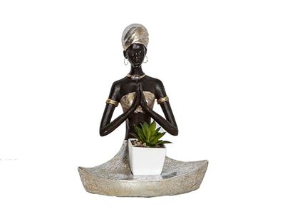 FIGURA RESINA AFRICANA C/CENTRO