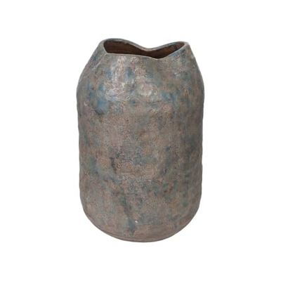 Romimex Vaso blu terracotta finitura invecchiata 23 x 34 x 23 cm
