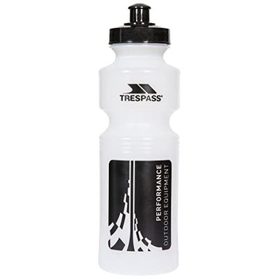 Trespass-podium, klar, en storlek, cykelflaska 750 ml med bitventil, en storlek, vit