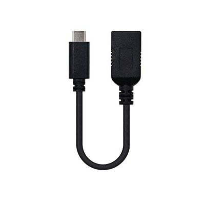 Blendend Câble USB 3.1 Gen1 3A USB-C vers USB-A mâle 15 cm OTG, idéal pour Les transferts de données et la Charge Rapide des appareils.