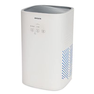 AIWA PA-100 Purificateur d'air avec ioniseur, filtre, 3 vitesses, design compact, fonction minuterie