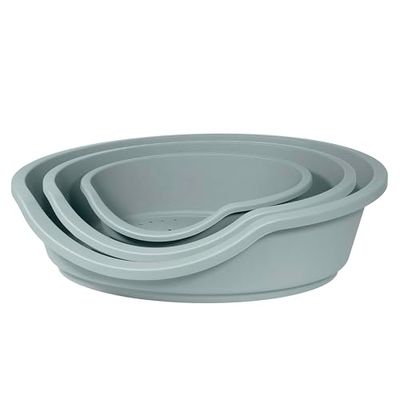 Rosewood Eco Line - Cama para Mascotas de plástico Reciclado, Color Azul Hielo, pequeña (Aprox. 60 cm), Duradera y Lavable