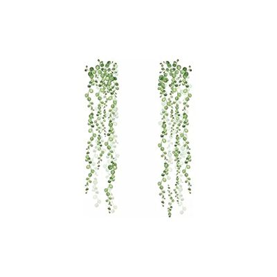 RoomMates 2 Sheets of Green & White Pearl Vine String Wall Stickers 9" x 36.25" RMK3903SCS