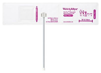 Welch Allyn SOFT-08-2MQ-1 FlexiPort Cuff, Small Child, Disposable, Soft, Two-Tube, Locking (Pack of 20)