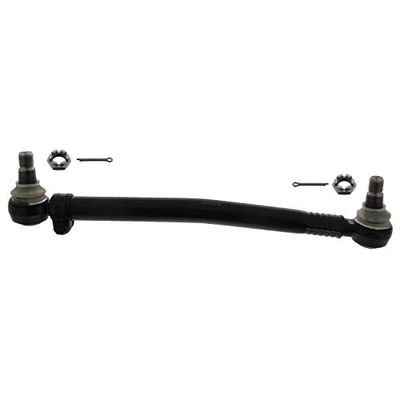 febi bilstein 10004 Drag Link with castle nuts and cotter pins, from steering gear to 1st front axle, pack of one