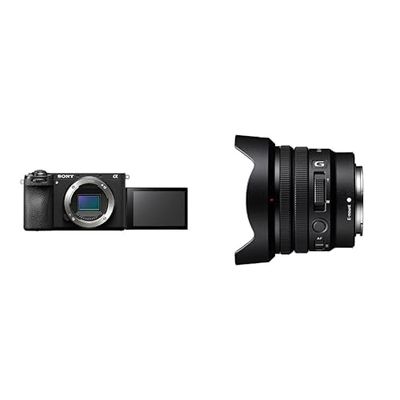 Sony Alpha 6700 Fotocamera mirrorless APS-C (autofocus basato sull'intelligenza artificiale, stabilizzazione d'immagine a 5 assi) + SELP1020G