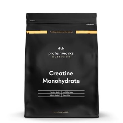 Protein Works - Creatine Monohydrate Powder | 100% Pure & Premium Creatine Supplement | Ultra Fast Absorption | 166 Servings | Unflavoured | 1kg