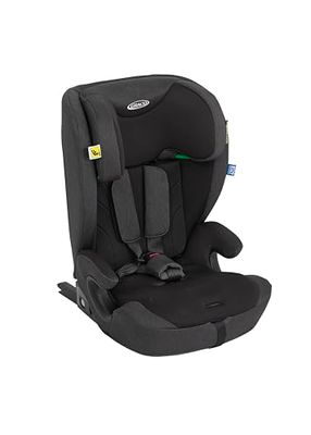 Graco - Energi™ i-Size R129 Elevador con arnés 2 en 1 con ISOFIX y Top Tether, de 76 a 150 cm (de 15 meses a 12 años aprox.), color Midnight