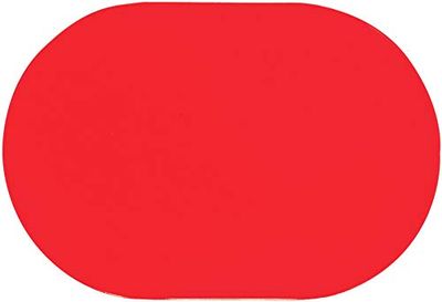 d-c-fix set de table Colora Uni rouge - lavable - plastique PVC vinyle dessous assiette - 30 cm x 45 cm rectangulaire
