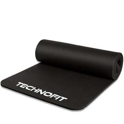 Technofit Yogamatta, yogamatta, pilates, balansträning, halkfri, 158 x 62 x 1,5 cm, tillverkad av hållbart skum, med halkfri yta