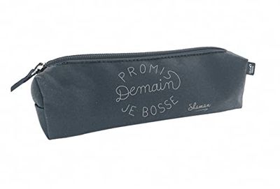 Quo Vadis Shaman Mini Pencil Case 19 x 4.7 x 4.7 cm "Demain je buss" [French Language]