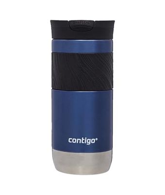 Contigo Byron 2.0 Mug isotherme, en inox avec fermeture Snapseal, mug à café à emporter, 100% étanche, couvercle compatible lave-vaisselle, sans BPA, conserve au chaud jusqu’à 7 heures, 470 ml