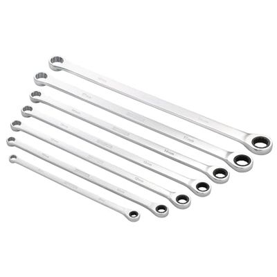 Draper Expert HI-TORQ 8 mm to 19 mm Combination Spanner Set | 7-Piece Chrome Vanadium Steel Hand Tools |Metric Manual Plated Tools | 27778