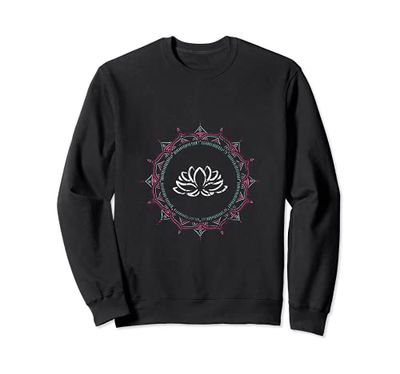 Meditazione spirituale Mandala Tribal Lotus Yoga Felpa