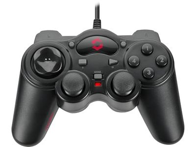 Speedlink - Gamepad USB THUNDERSTRIKE, SL6515BK, Color Negro (Windows)