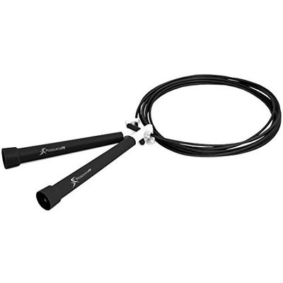 ProSource Kortingen Snelheid Kabel Jump Touw, Zwart, 10-Voet