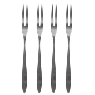 HOME DECO FACTORY, KU6718, Fourchette à Escargot en Acier Inoxydable, Design élégant et Ergonomique, idéale pour Vos Repas raffinés, Longueur 135 cm, Couleur Argent
