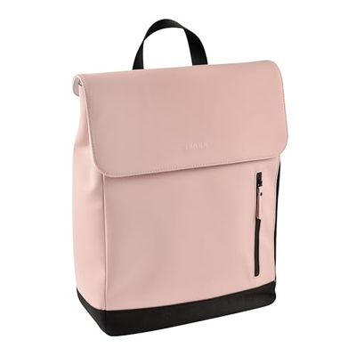 BÉABA, Langer babyväska, ryggsäck, vattentät, 11 fickor, skötmadrass, återvunnet gummimaterial, andas, vadderade handtag och rygg, isolerad ficka, PC17 tum, 19L, Oslo-väska, gammalrosa