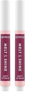 Catrice Melt & Shine Juicy Lip Balm, n. 080, viola, idratante, lucido, fresco, vegano, senza parabeni, senza nanoparticelle, confezione da 2,3 g