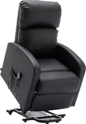 Astan Hogar Poltrona Relax com função auto-ajuda (levantamento pessoas), reclinação elétrica, estofada em PU anti-quartos, modelo premium AH-AR30620NG