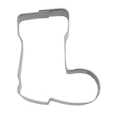 Stampini per Biscotti a Forma di Acciaio Inossidabile Boot, Argento, Acciaio Inossidabile, Silver, 6 cm