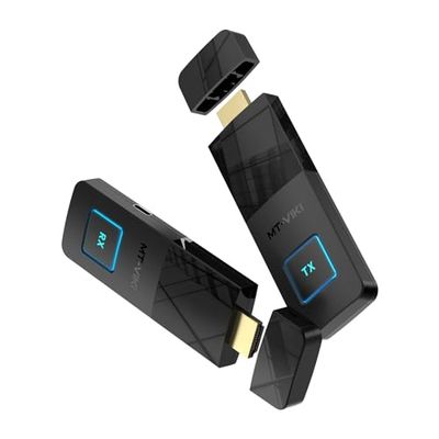 MT-VIKI HDMI Wireless Transmitter Receiver HDMI Draadloze Zender en Ontvanger 2.4/5GHz HDMI Adapter voor Video van Laptop, PC naar Monitor Projector HDTV Plug & Play 30M 1080P @60z displaylicht