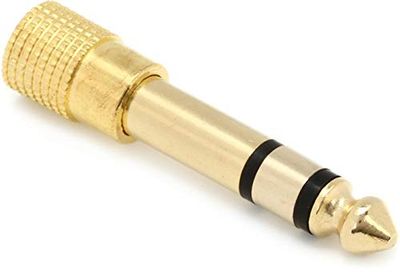 Hosa GHP-105, Headphone Adaptor, 3.5 mm TRS to 1/4 in TRS