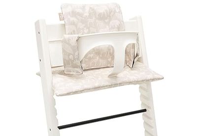 Jollein 019-533-67044 Zitverkleiner voor hoge trapstoel Animals nougat
