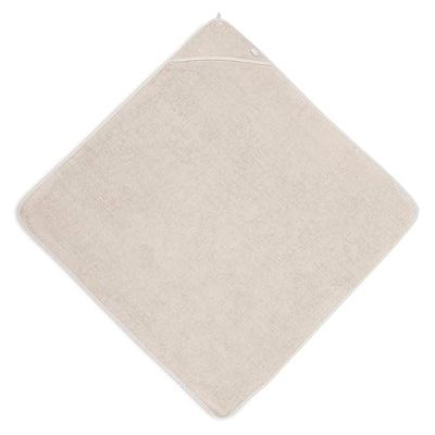 Jollein Handdoek met capuchon badhanddoek badstof 100x100 cm Nougat | 534-836-00093